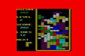 Tetris Deluxe Gameplay (VIC-20)