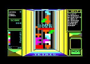 Tetris Gameplay (Amstrad CPC)