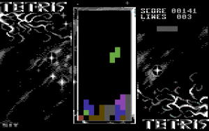 Tetris Gameplay (Commodore 64)