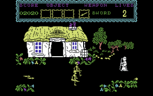 The Curse of Sherwood Gameplay (Commodore 64)
