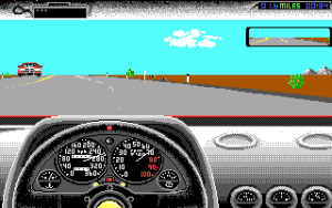 The Duel: Test Drive II Gameplay (DOS)