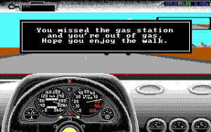 The Duel: Test Drive II Gameplay (DOS)