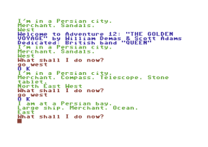 The Golden Voyage Gameplay (Commodore 64)