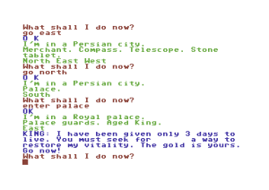 The Golden Voyage Gameplay (Commodore 64)