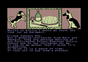 The Growing Pains of Adrian Mole Gameplay (Commodore 64)
