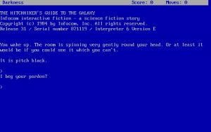 The Hitchhiker's Guide to the Galaxy Gameplay (DOS)