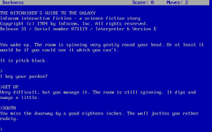 The Hitchhiker's Guide to the Galaxy Gameplay (DOS)