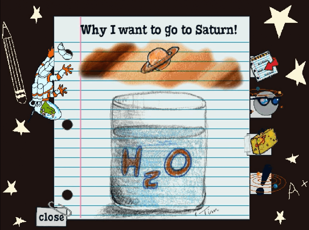 The Magic School Bus Explores the Solar System Gameplay Windows 3.x
