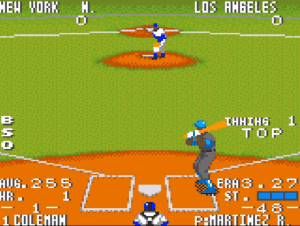 The Majors: Pro Baseball Gameplay (Game Gear)