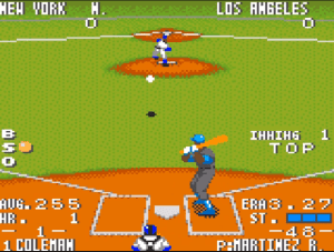 The Majors: Pro Baseball Gameplay (Game Gear)