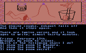The Secret Diary of Adrian Mole Aged 13¾ Gameplay (Commodore 64)