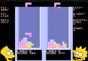 The Simpsons: Tetris 2 Gameplay (DOS)