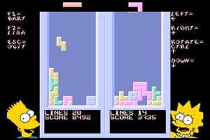 The Simpsons: Tetris Gameplay (DOS)
