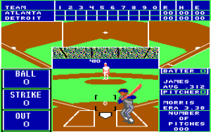 The Sporting News Baseball Gameplay (DOS)