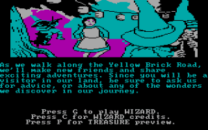The Wizard of Oz Gameplay (DOS)