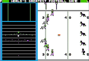 The World's Greatest Football Game Gameplay (Apple II)