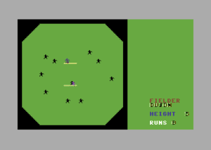Tim Love's Cricket Gameplay (Commodore 64)