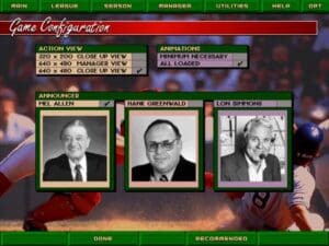 Tony La Russa Baseball 3 Gameplay (DOS)