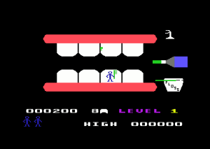 Tooth Invaders Gameplay (Commodore 64)