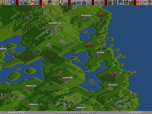 Transport Tycoon Deluxe Gameplay (DOS)
