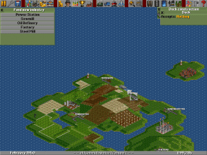 Transport Tycoon Deluxe Gameplay (DOS)