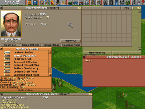 Transport Tycoon Gameplay (DOS)