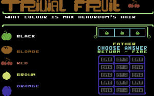 Trivial Fruit Gameplay (Commodore 64)