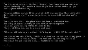 Trouble at the Quatt Wunkery Gameplay (DOS)