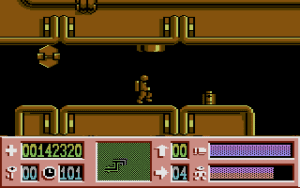Tube Runner Gameplay (Commodore 16)