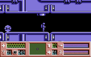 Tube Runner Gameplay (Commodore 16)