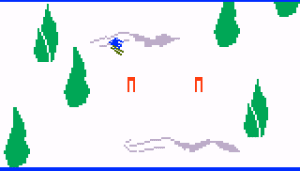 US Ski Team Skiing Gameplay (Intellivision)