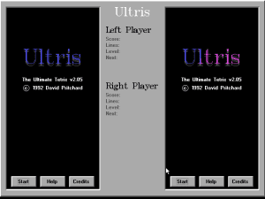 Ultris: The Ultimate Tetris Gameplay (DOS)