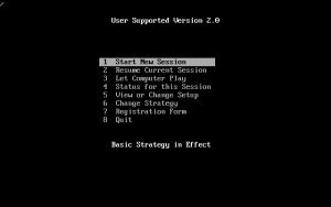 Video Blakjak Gameplay (DOS)
