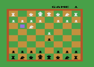 Video Chess Gameplay (Atari 8-bit)