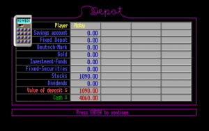 Wall$treet Gameplay (DOS)