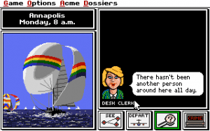 Where in the U.S.A. Is Carmen Sandiego? Gameplay (DOS)