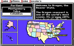 Where in the U.S.A. Is Carmen Sandiego? Gameplay (DOS)