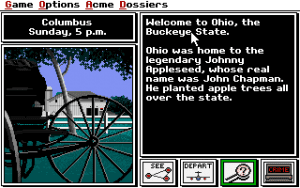 Where in the U.S.A. Is Carmen Sandiego? Gameplay (DOS)