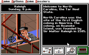 Where in the U.S.A. Is Carmen Sandiego? Gameplay (DOS)