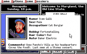 Where in the U.S.A. Is Carmen Sandiego? Gameplay (DOS)