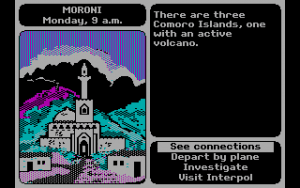Where in the World Is Carmen Sandiego? Gameplay (DOS)