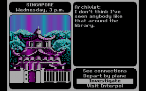 Where in the World Is Carmen Sandiego? Gameplay (DOS)