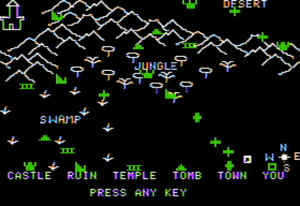 Wilderness Campaign Gameplay (Apple II)