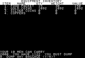 Wilderness Campaign Gameplay (Apple II)