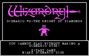 Wizardry II: The Knight of Diamonds Gameplay (DOS)