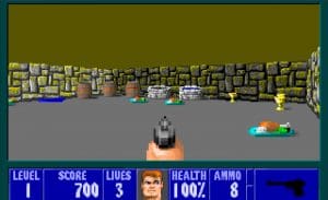Wolfenstein 3D Gameplay (DOS)