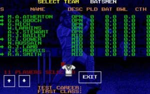 World Cricket Gameplay (DOS)