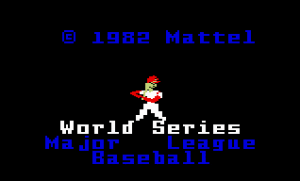 World Series Major League Baseball Gameplay (Intellivision)