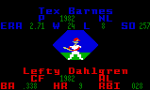 World Series Major League Baseball Gameplay (Intellivision)
