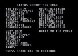 World War III Gameplay (Apple II)